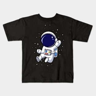 Astronaut Floating In Space Kids T-Shirt